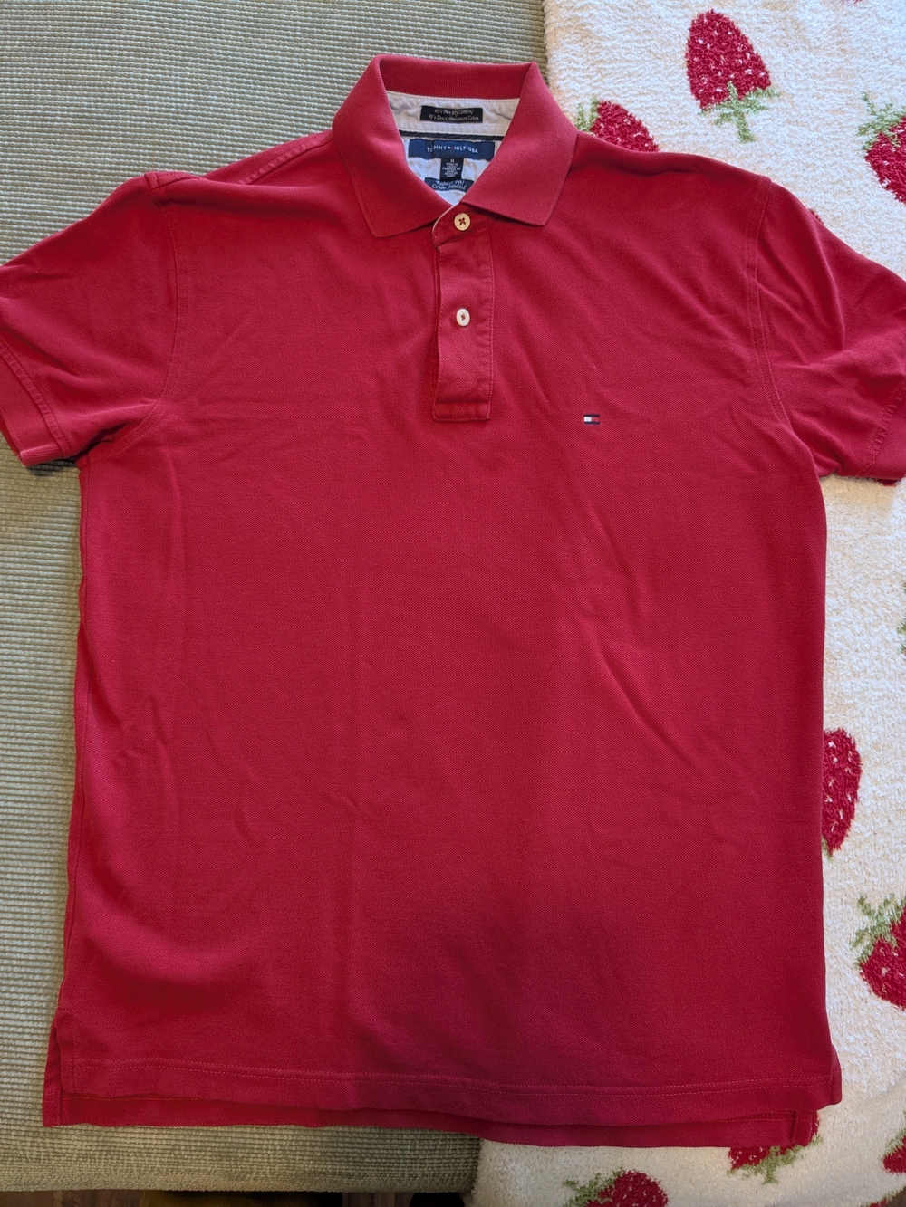 Tommy Hilfiger Polo shirt Red size medium